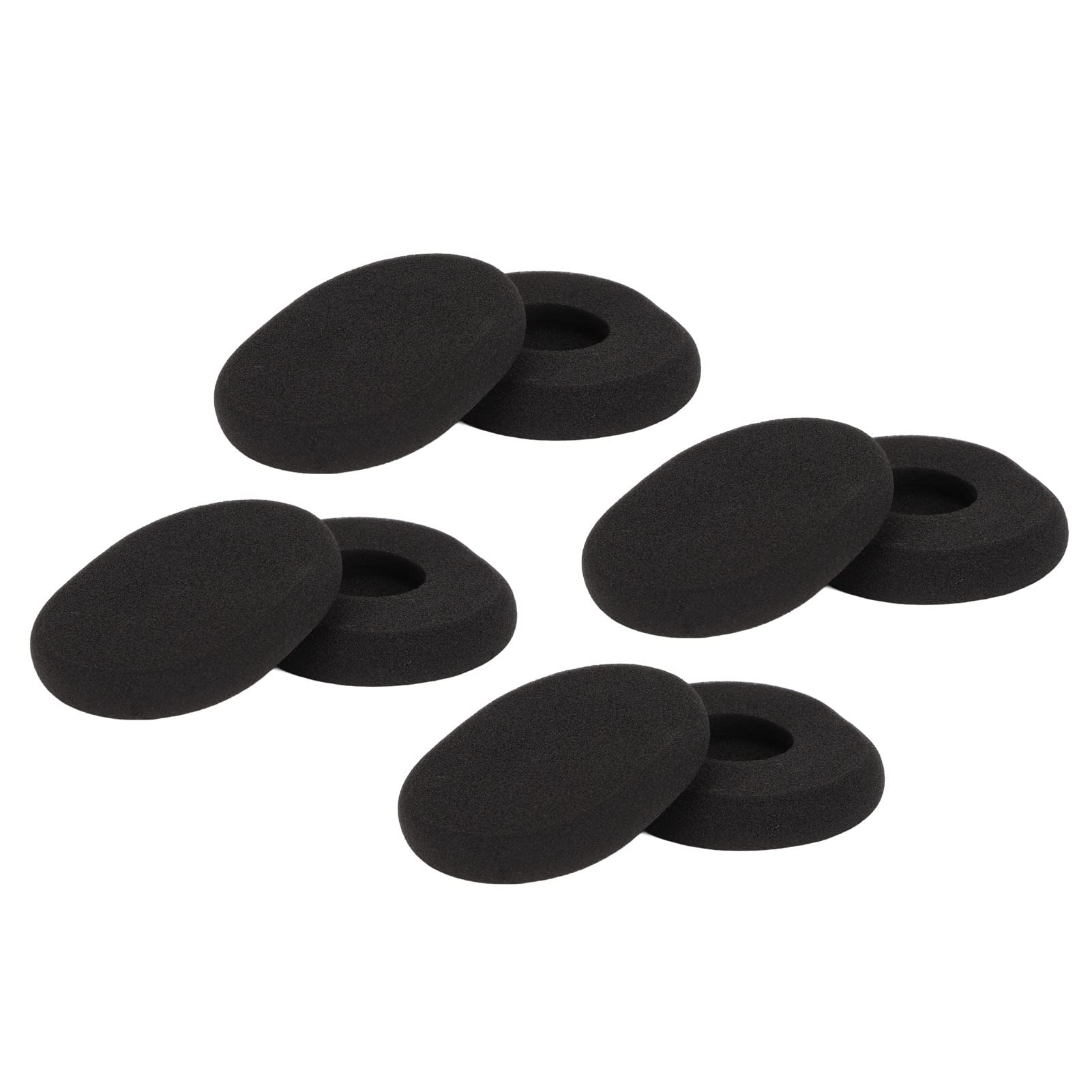 Annadue 4 Set Replacement Foam Ear Cushions for Logitech H800 Headphones, Headphone Ear Pads for Logitech H800, Black