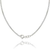 Poemiq 925 Sterling Silver Box Chain Necklace for Women, Italian | Made in Italy, Nickel Free, Hypoallergenic, Choose Width, Length and Finish, Gift Ready