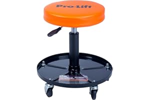 Pro-Lift PL9300H Pneumatic Chair with 300 lbs Capacity – Black/Orange