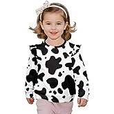 RMMRIYUE 12M-8Y Baby Toddler Girl Long Sleeve Blouse Kids Round Neck Casual Basic Tee Tops