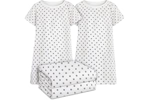 Linteum Textile Supply 2 Pack Blue Snowflake Cotton Blended Unisex Hospital Gowns, Patient Gowns with Back Ties for Men and W