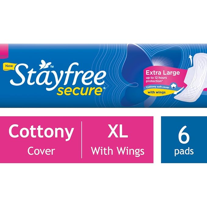 Stayfree Secure Dry Cover with Wings 6 pads (Extra Large) Amazon.in