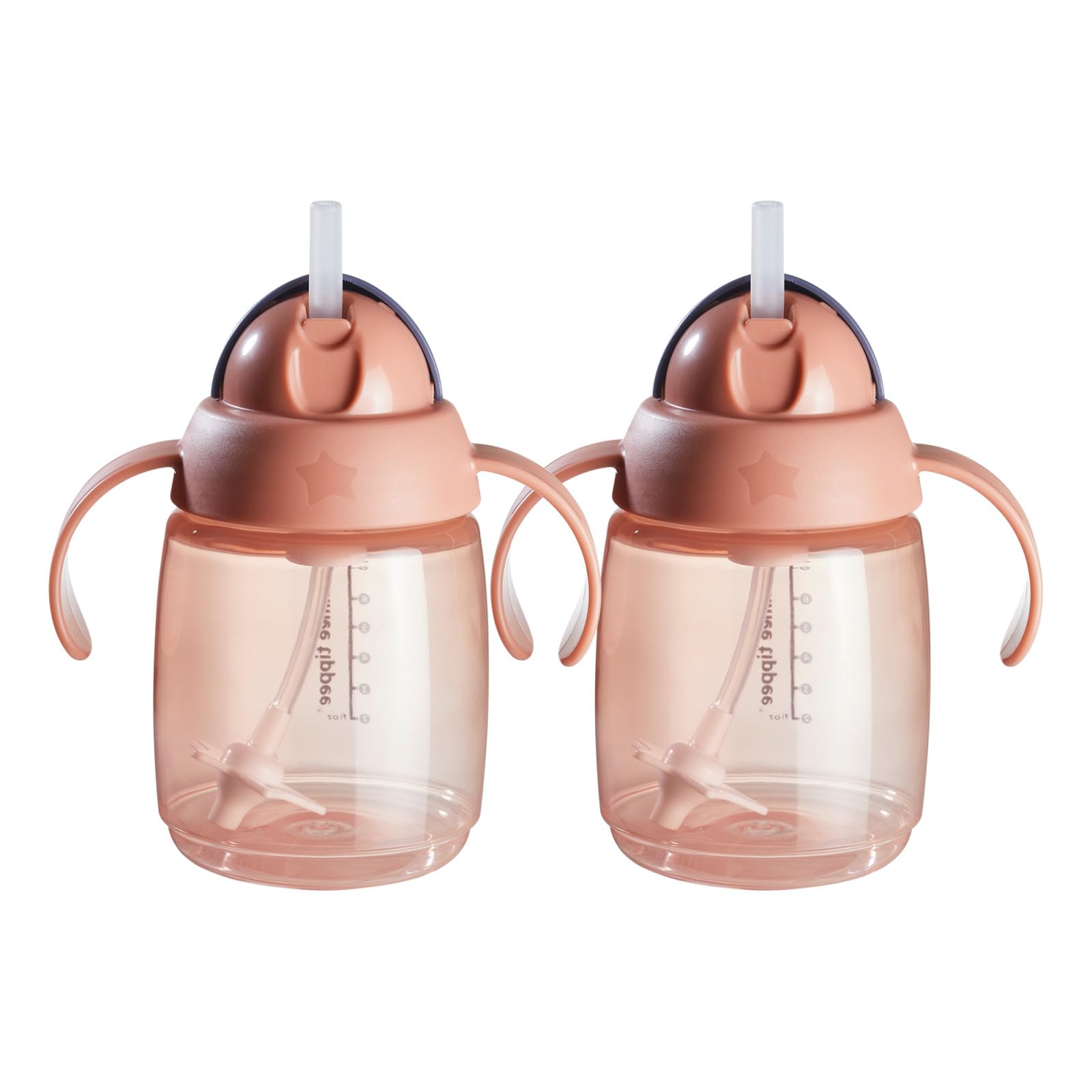 Photo 1 of Tommee Tippee Superstar Weighted Straw Cup, 6m+, 10oz, Pack of 2 Spill-Proof Training Cups for Toddlers, Pink, Leak and Shake-Proof, Easy-Hold Handles and BPA Free