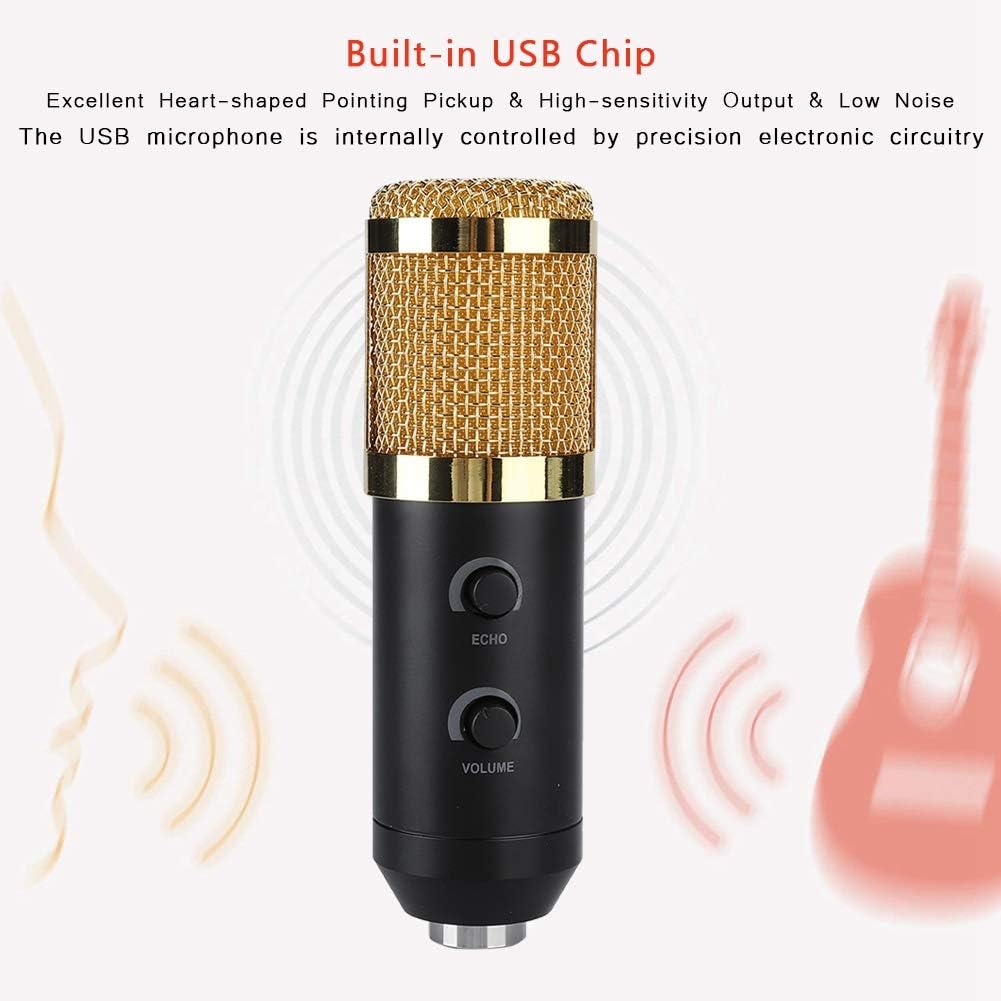 Micro Cibi Cuifati Condenser Microphone Kit,USB Condenser Microphone Reverb Set ...