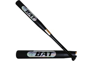 Steel Baseball Bat 2.7LBS Weighted for Youth and Adult 2" Barrel Heavy Duty Bats for Home, Black
