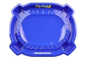 17Tek Stadium Battle Arena Training Ground Compatible with Beyblade Spinning-Top Toys Battling Game (Blue 2)