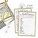 Hadley Designs 25 Pictionary Bridal Shower Games, Bachelorette or Engagement Party For Men and Women Couples, Cute Funny Board Kit Bundle Set, Coed Adult Game Cards For Bride to be Party Idea