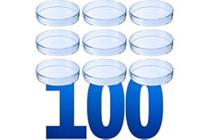 LabXcel Transparent Petri Dishes with Lid - Polystyrene Material, Vents, Petri Dishes for Lab Analysis, School Project Seed Germination Observation, and Science Experiment - (90x15 mm, 100pcs)