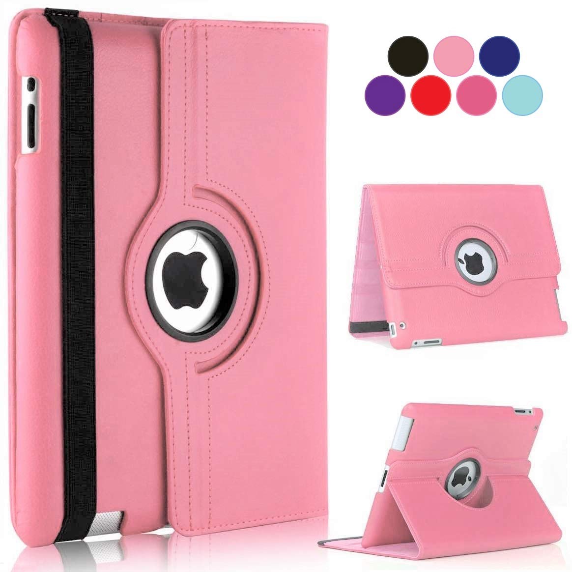 Vultic [Rotating] Case for iPad Air 3 (2019) / Pro 10.5 inch (2017), 360 Degree Stand [Auto Sleep/Wake] Folio Leather Smart Cover (Light Pink)