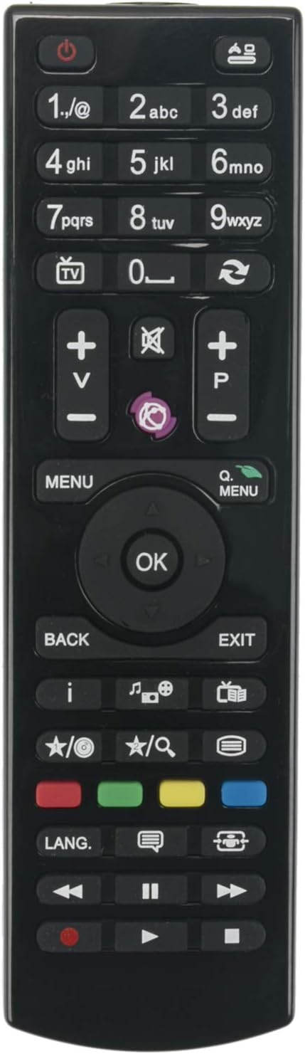 VINABTY RC4870 Remote Control Replacement For Digihome 32272HDDVDL 32278HDDLED 42278FHDDLED 49278FHDDLED Bush DLED40287FHD Polaroid P40D100 40 Inch Full HD LED TV