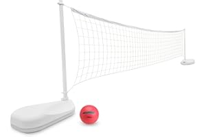 DUNNRITE Dunn-Rite AquaVolly Pool Volleyball Net Set for Adults & Kids, White