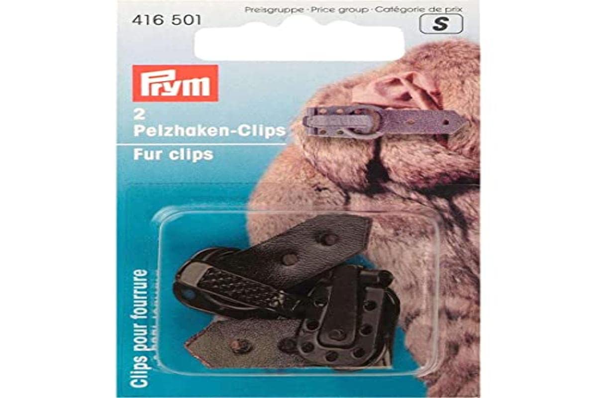 Prym Fur Clips, Brown, Braun, 2 Stück