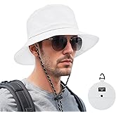 Bucket hat for Women Men Waterproof Wide Brim Sun Hats Foldable Boonie Safari Fishing Hiking Beach Hats