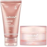 medicube Viral Glow Boost Duo: Collagen Overnight Wrapping Peel Off Facial Mask Pack and Triple Collagen Cream for Hydrating and Firmer-Looking Skin