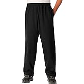 KingSize Men's Big & Tall Fleece Open-Bottom Sweatpants