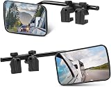 SUPAREE Caravan Towing Mirrors Pair Clip On Adjustable Extension Mirrors