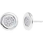 Certified 0.5 Carat Cubic Zirconia Stud Earrings, Aaaa Quality, Sterling Silver CZ Diamond Earrings - Ready To Gift