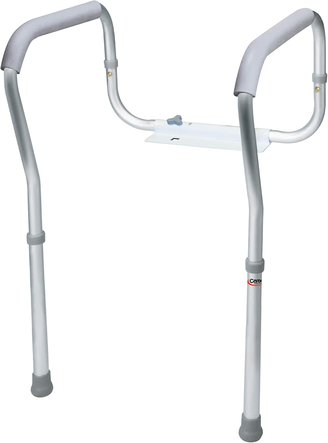 Carex Toilet Safety Frame - Toilet Safety Rails and Grab Bars for Seniors, Elderly, Disable, Handicap - Easy Install with Adjustable Width/Height, Fits Most Toilets: Health & Personal Care