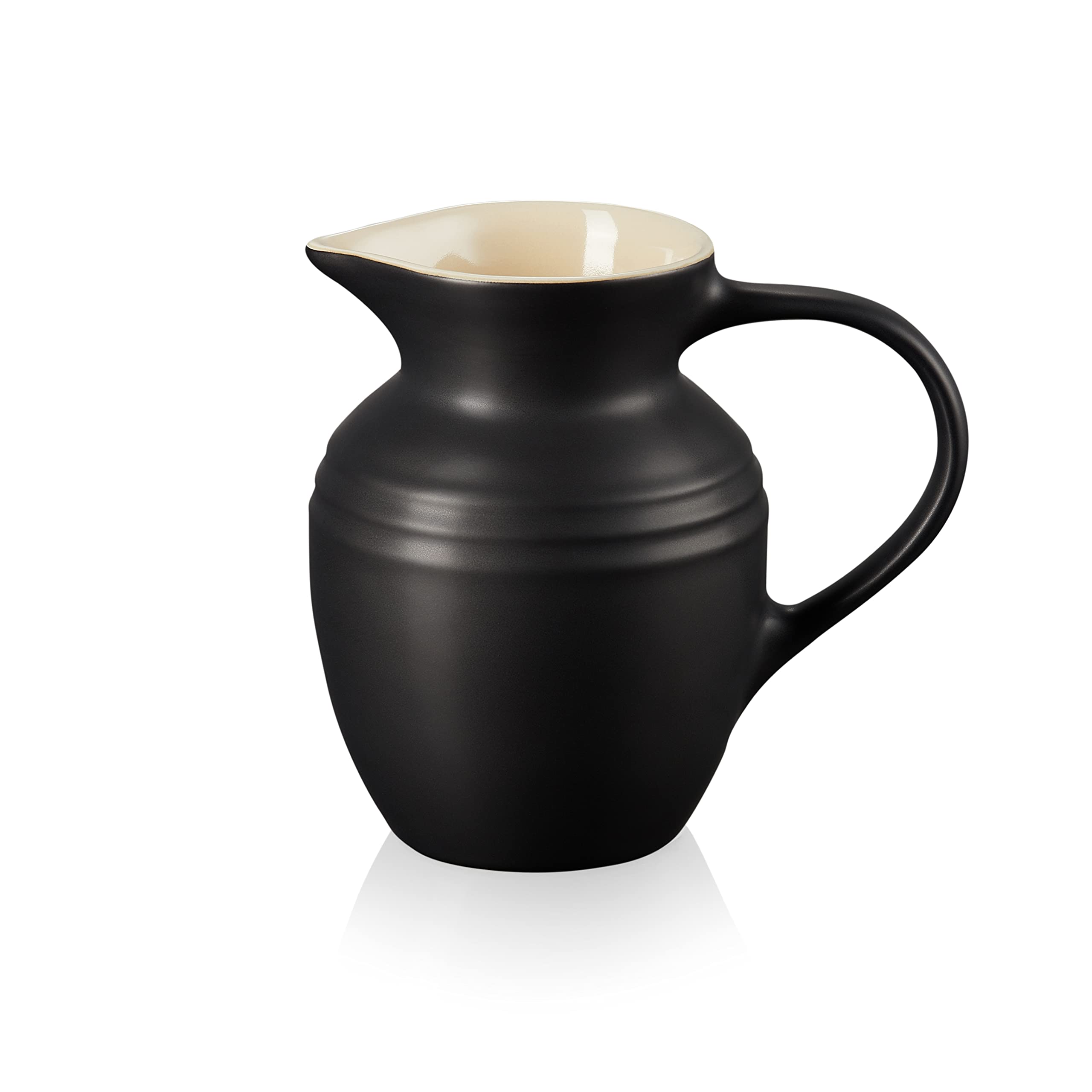 Le Creuset Stoneware Breakfast Jug, 600 ml, 550 g, Matte Black, 70903060000002