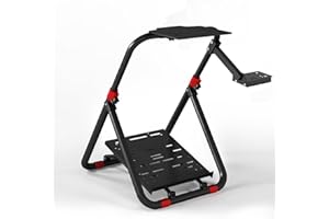 DIWANGUS Racing Wheel Stand Foldable Racing Simulator Cockpit Adjustable Steering Wheel Stand for Logitech G29 G920 G923 G27 G25 for Thrustmaster T248X T248 T300RS T150 458 TX Xbox PS4 PS5