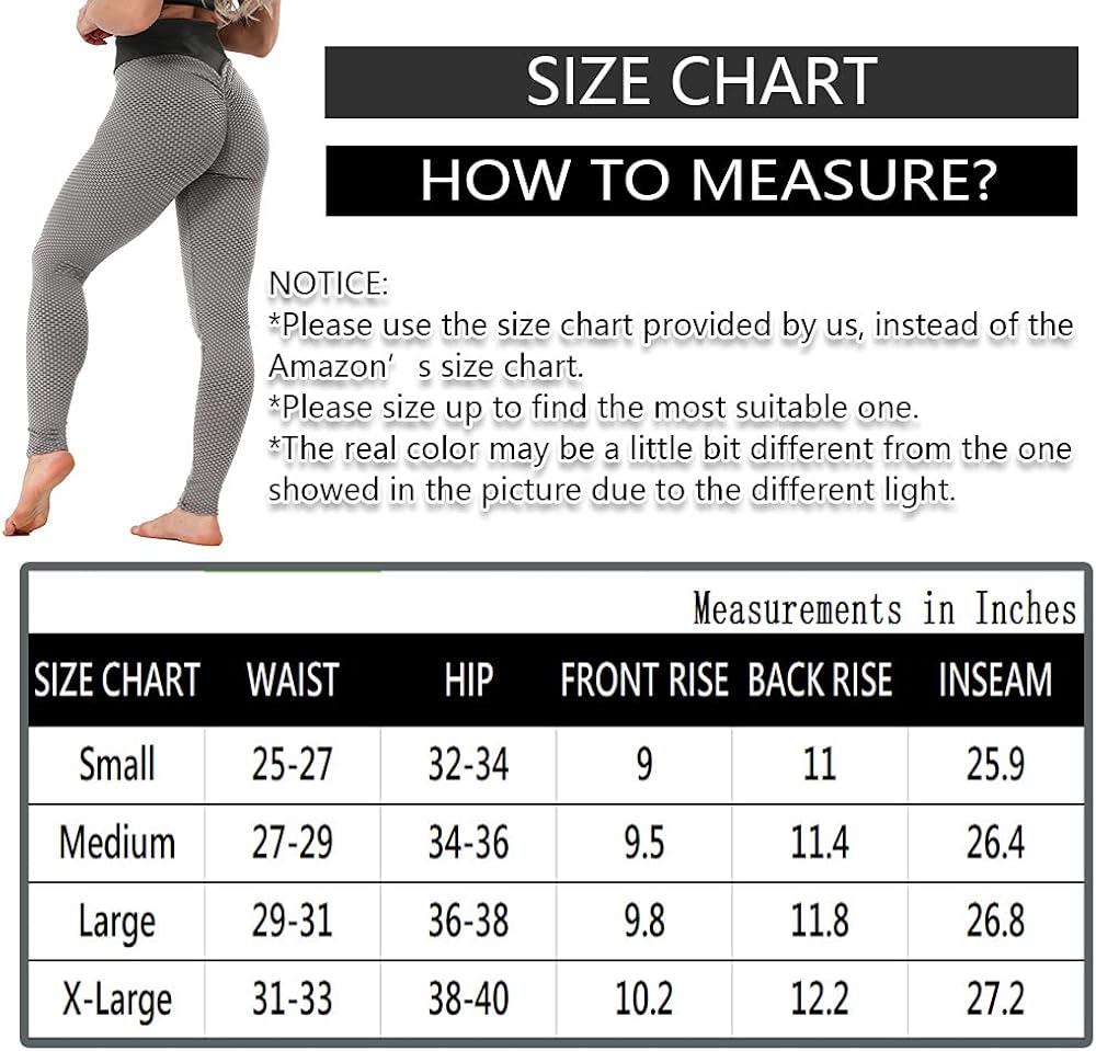 RIOJOY Women Scrunch Booty Yoga Leggings High Waist Tummy Control Tiktok Leggings Workout But Lift Tights: Clothing