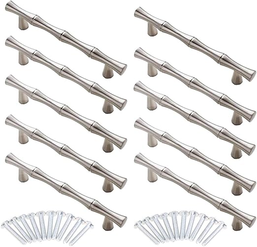 Cengood Door Pulls Handles Bamboo Shape Kitchen Cupboard Cabinet