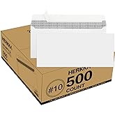 #10 Security Self-Seal Envelopes, No.10 Windowless Bussiness Envelopes, Security Tinted with Printer Friendly Design - Size 4