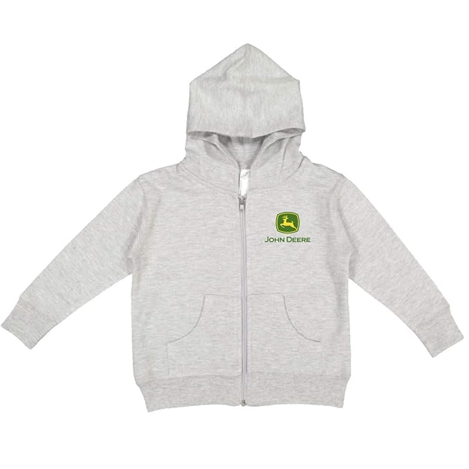 John Deere Toddler Boy Full Zip Hooded SweatshirtOxford4T Amazon.in