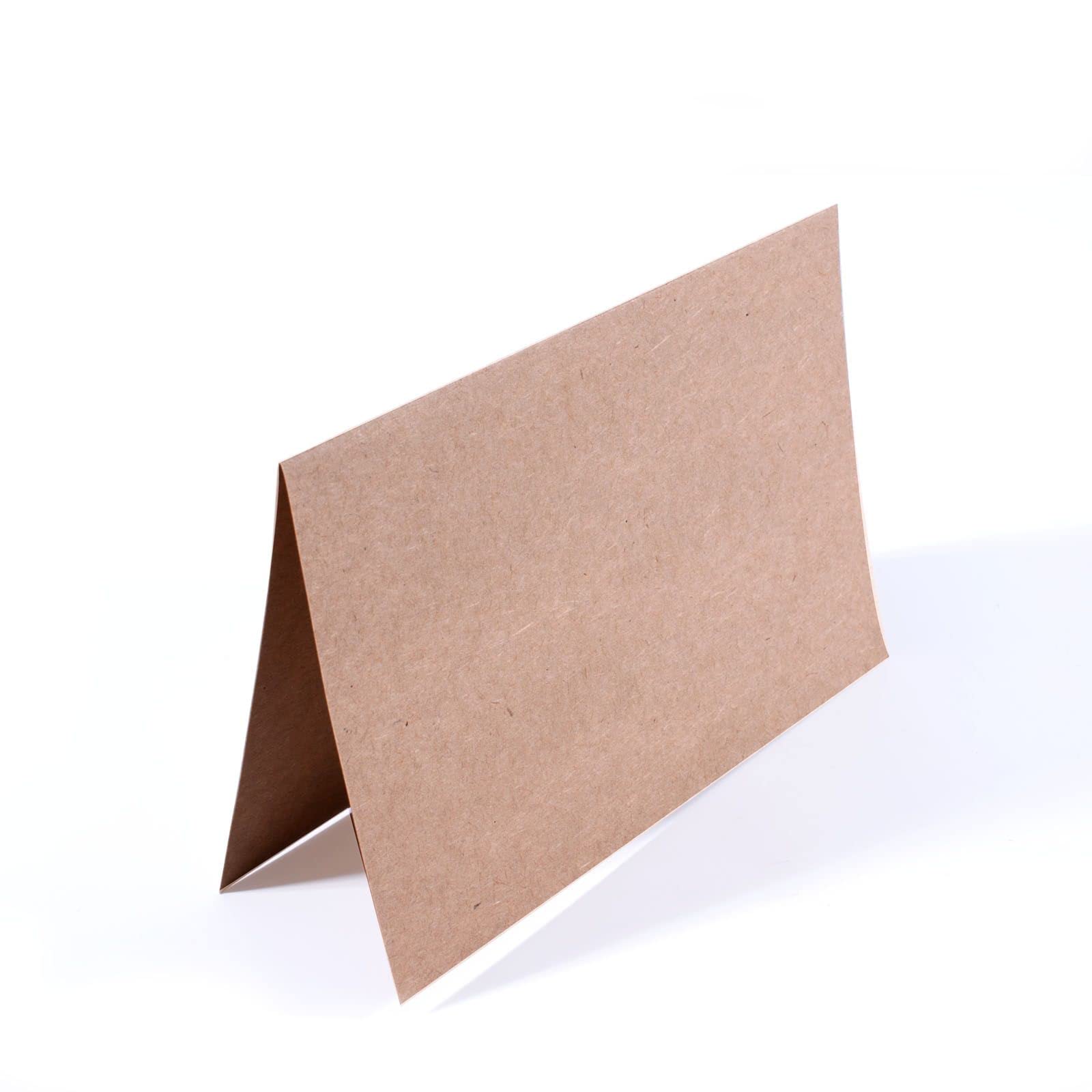 Vaessen Creative Small Rectangular Florence Blank Craft Cards, Kraft, Set of 25, Matching Envelopes Available — image 1