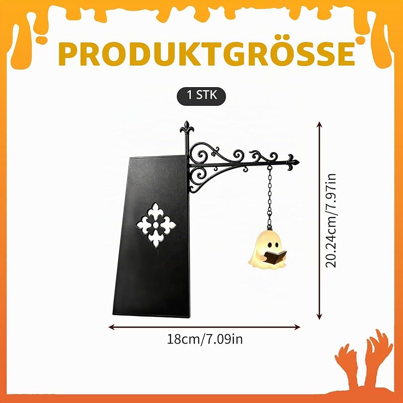 Bücherregal Lampe,Halloween Deko Bücherregal Lampe,Library Lantern