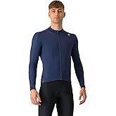 CASTELLI Men’s Espresso Thermal Jersey, Long Sleeve Full Zip Up Fleece Lined Jersey for Road & Gravel Cycling and Biking