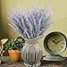 Leyaron 6 Bundles Artificial Lavender Bouquet Fake Lavender Bunch Purple Lavender Flowers Artificial Plant for Wedding, Home Decor, Office, Garden, Patio Decoration