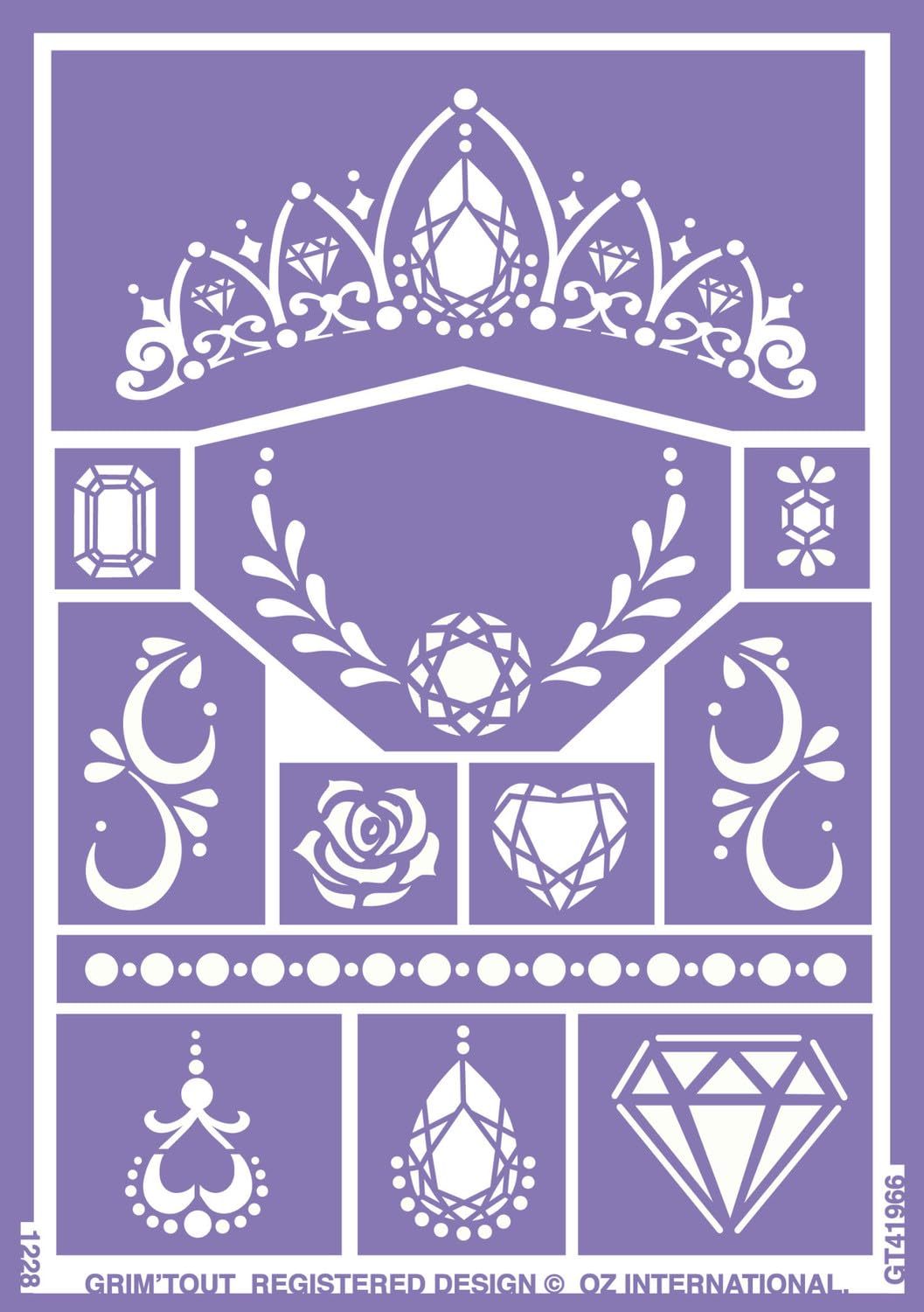 GRIM'TOUT- Stencil, Color Violet, gt41966