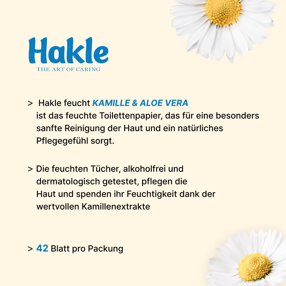 Hakle Feucht KAMILLE & ALOE VERA – 12x42 Blatt das Erfrischende Gefühl 3