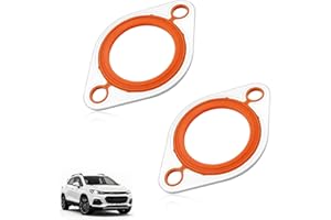 Thermostat Water Neck Housing Gasket, 1/8 Inch Aluminum Carrier & High Temp Silicone Replacement for Chevy SBC BBC 265 283 30