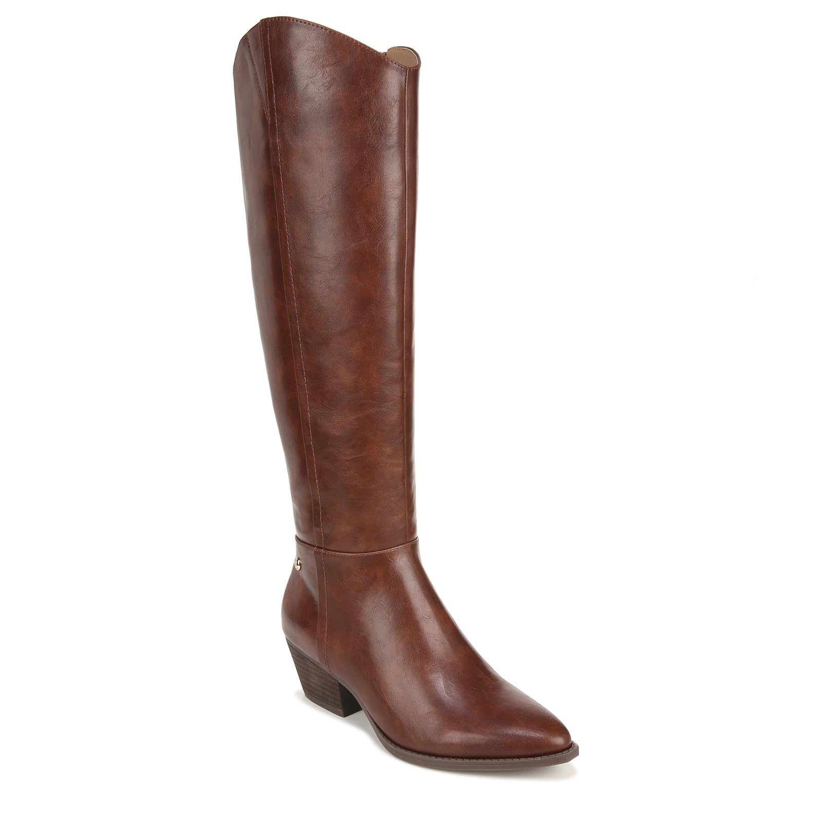 LifeStride Womens Reese Western Tall Riding Boots Chestnut 8 W