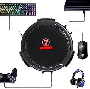 ZJFKSDYX C91MAX Keyboard Mouse Adapter Converter, Controller Adapter Converter for Xbox One, Xbox Series X/S, Playstation 5, Playstation 4 and Nintendo Switch【Support 3.5MM Headset】