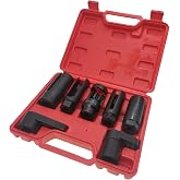 7 Pcs Oxygen Sensor Socket 22mm (7/8 in), 27mm, 29mm fits All Vehicle O2 Removal and Installation Universal Puller and Removal Tool