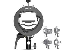Godox S2 S-Type Speedlite Bracket Bowens Mount Holder for Godox V1 AD200Pro AD400Pro AD200 V860II TT685 TT600 TT350 Flash Str