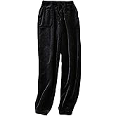 Fiona Jolin Women's Plush Fluffy Pajama Pants Winter Warm Fuzzy Fleece Lounge Bottoms Sleepwear with Pockets