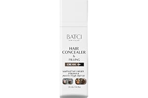 Batci Hair Concealer Cream for Thinning Hair & Bald Spots - Non-Fiber Scalp Concealer Root Touch-Up for Men & Women, Sweat/Wa