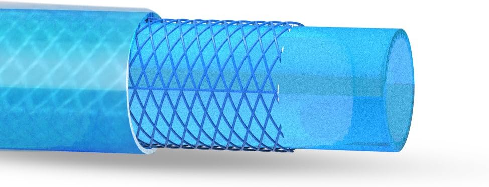 WYNNsky 1/4 inch x 25 feet Reinforced Polyurethane (PU) Air Hose, 300 PSI, Air Compressor PU Hose With 1/4" MNPT Brass Endings - - 