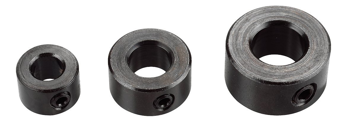 kwb Adjustable Depth Stop Set, 3-Piece, for 6 mm, 8 mm, and 10 mm Drills - Limit Ring, Depth Stop