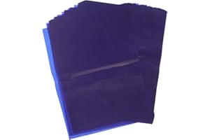 MUELODSIC Lot de 50 feuilles de papier transfert carbone bleu pour tracer et dessiner un revêtement graphite uniforme lignes 