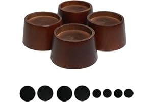 Txcucc Wooden Furniture Risers 2 Inch Tapered Bed Risers Set of 4, Heavy Duty Wood Bed Lifts Risers for Table, Sofa, Couch, Desk and Dresser