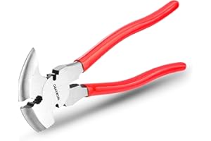 WORKPRO Fencing Pliers, 10-inch Multi Fence Pliers Tool, Heavy Duty Fencing Tools, Barbed Wire Fence Tools, Fence Cutter, Nail Puller, Staple Puller, Cutting Wire, Hammer Head