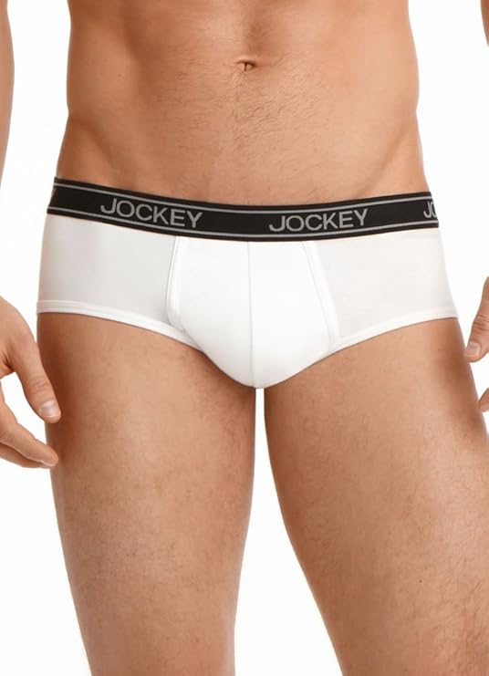 Jockey Men's Underwear LowRise Cotton Stretch Brief 2 Pack, White, M Amazon.co.uk Clothing