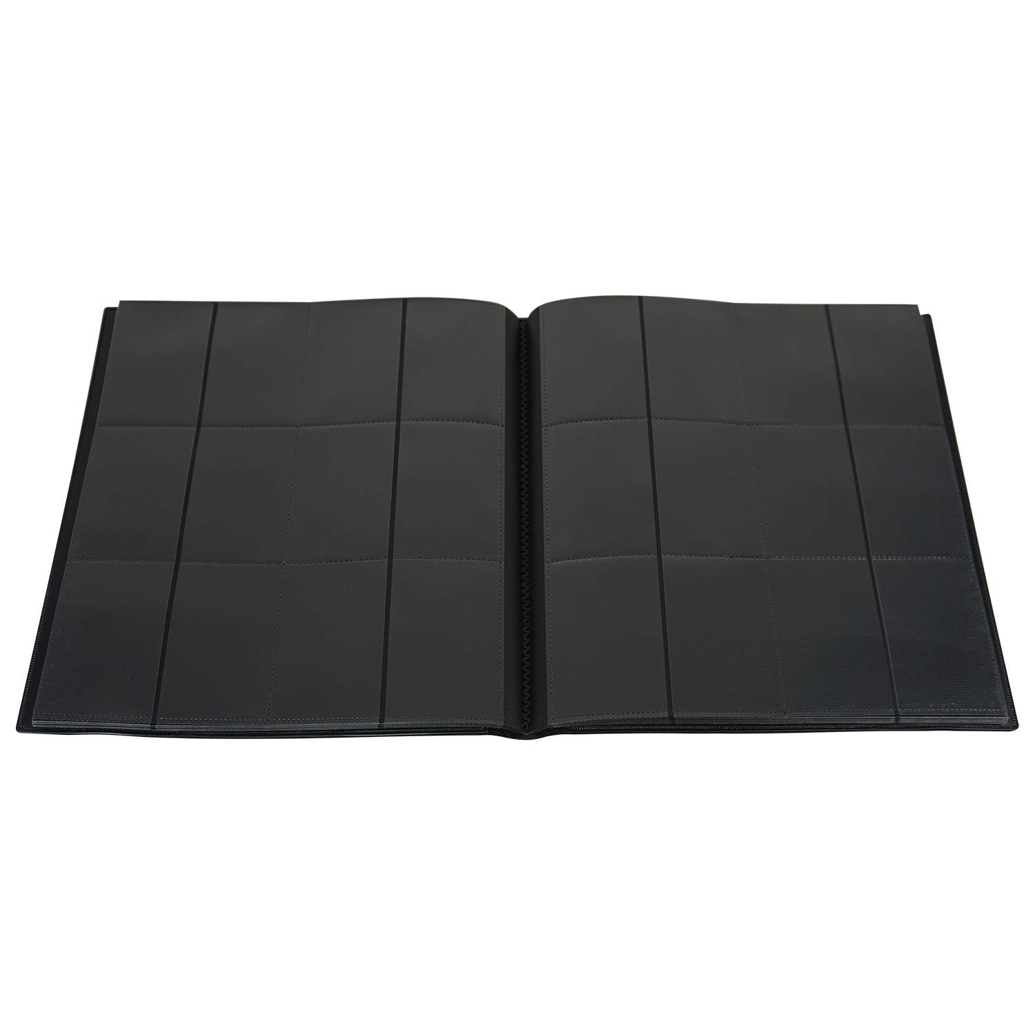 Vault X 12 Pocket Trading Card Strap Binder, 480 cards, Standard, 20 Side-Loading Pages, Folder for Collectible Card Games, Sports, TCG (Black)