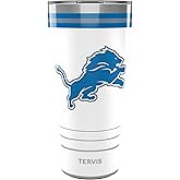 Tervis Traveler NFL Detroit Lions - Arctic Triple Insulated Tumbler Travel Cup Keeps Drinks Cold & Hot, 30oz, Stainless Steel