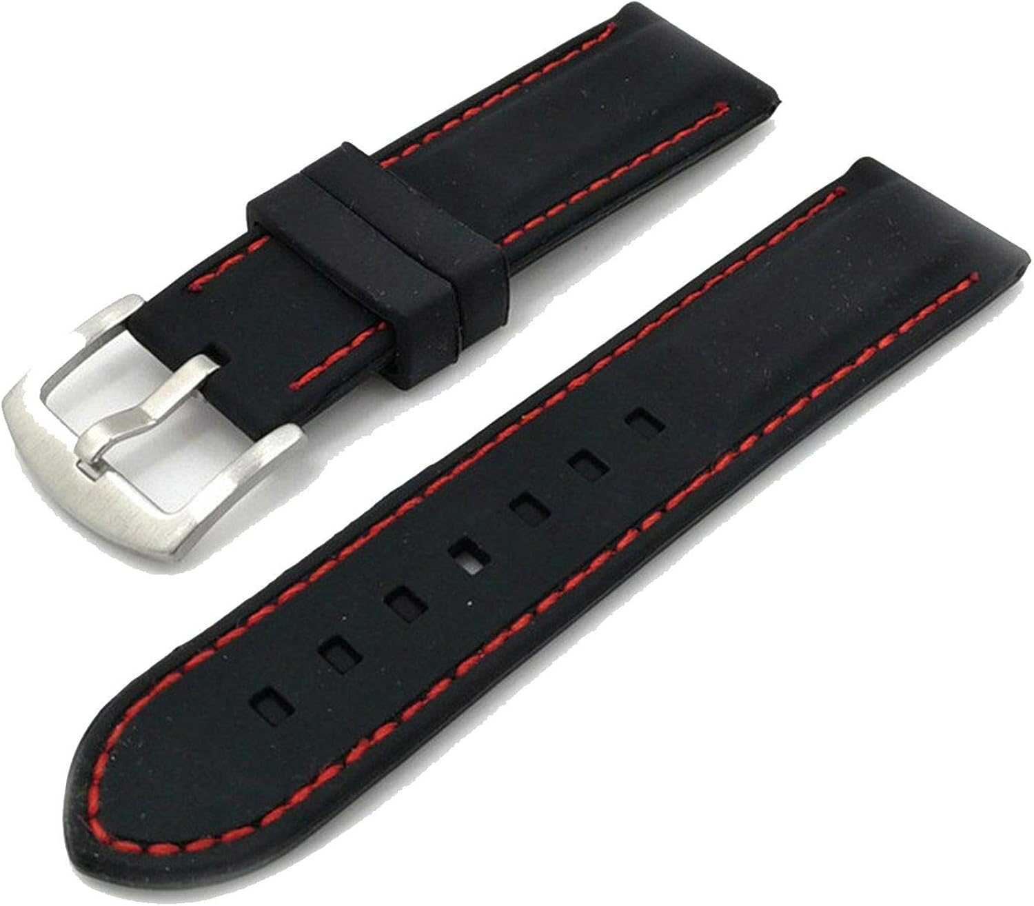 Watchband Silicone Rubber Watch Strap Bands Waterproof 20mm 22mm 24mm